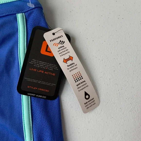 RBX NWT Dri Wicking Running/Training Shorts Large - Picture 5 of 7